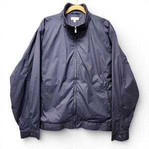 Peter Millar Hartford Bomber Jacket Mens XXL Navy Blue Full Zip Golf Windbreaker